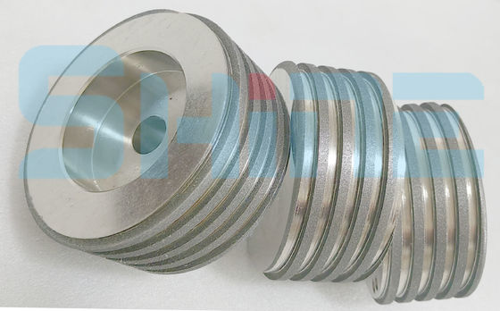 เกลียวกลิ้ง CBN ล้อลับคมสี่เหลี่ยมคางหมู Reticulation ฟันตรง 320 # 200 มม.