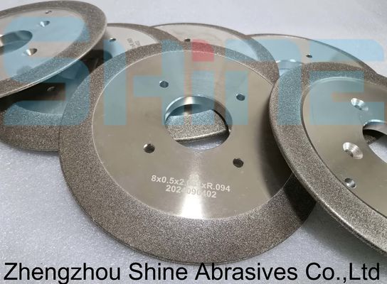 8'' ล้อเรือง CBN ที่เคลือบด้วยไฟฟ้า สําหรับเรืองแผ่นสายไม้