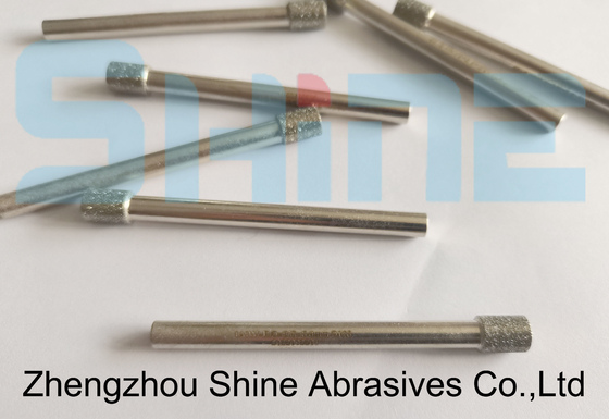 6 มิลลิเมตร Shank แมนเดรลเพชร Plated สําหรับการบดภายใน