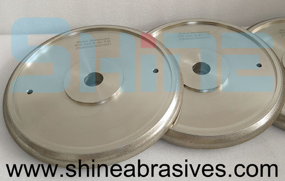 305mm 1A1 CBN หินเจียรเครื่องมือเพชร Electroplated สำหรับใบเลื่อยสายพาน
