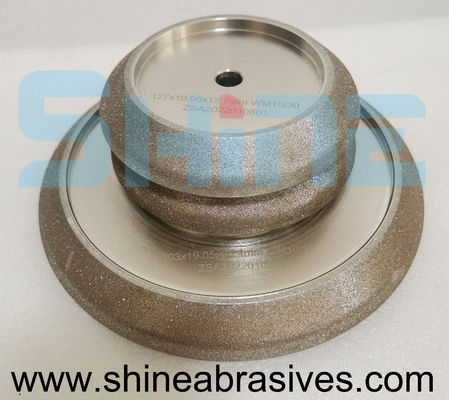 ใบเจียร CBN เพชรชุบด้วยไฟฟ้า Shine Abrasives 200 มม. สำหรับใบเลื่อยสายพาน