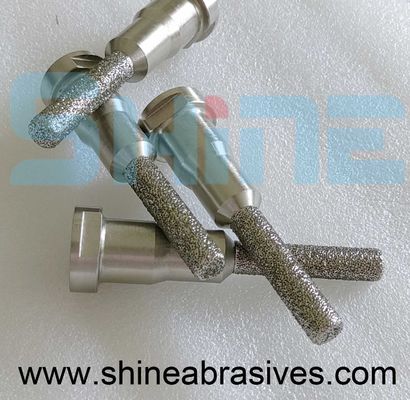 จุดเจียรเพชรชุบด้วยไฟฟ้าสำหรับดอกสว่านเซรามิกเหล็กหล่อเป็นก้อนกลมสีเทา