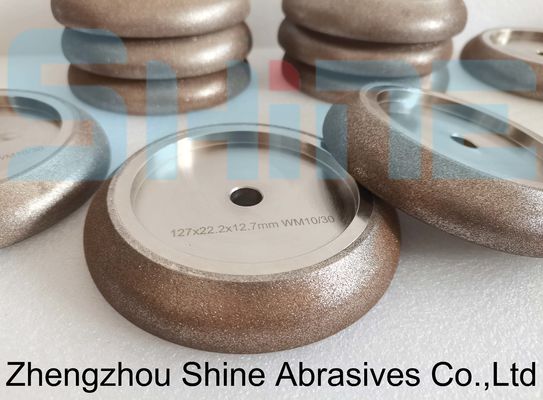 เครื่องเลี้ยวสายพัด 5" 10/30 ° CBN ล้อเลี้ยวสําหรับไม้ Mizer Bandsaw