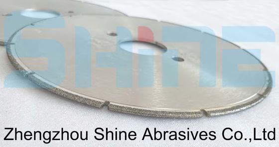 ล้อเพชรชุบไฟฟ้าขนาด 300 มม. สำหรับการเจียรและตัดเหล็กหล่อ