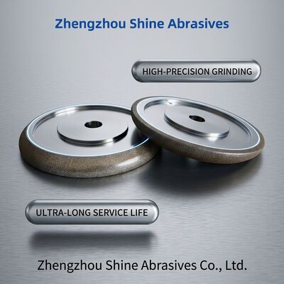 ล้อเจียร CBN ชุบไฟฟ้าขนาด 8 นิ้ว 203 มม. Wm 10/30 สำหรับลับเลื่อยสายพาน