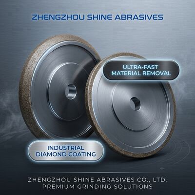 ล้อเจียร CBN ชุบไฟฟ้าขนาด 8 นิ้ว 203 มม. Wm 10/30 สำหรับลับเลื่อยสายพาน