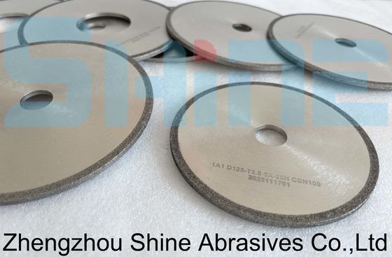 150 MM ล้อบดเพชร CBN ที่เคลือบด้วยไฟฟ้าสําหรับวัลฟัมแครบได