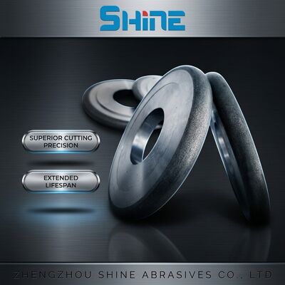 ล้อเจียร CBN ผสมโลหะ 14FF1 สำหรับเหล็กกล้าเครื่องมือ HSS สแตนเลส