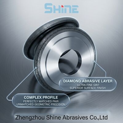 ล้อเจียร CBN ผสมโลหะ 14FF1 สำหรับเหล็กกล้าเครื่องมือ HSS สแตนเลส