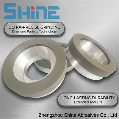 สายพันธนาการพยาธิ 6A2 วงล้อถ้วยเพชรสําหรับการบดวัสดุคาร์ไบด์แข็ง