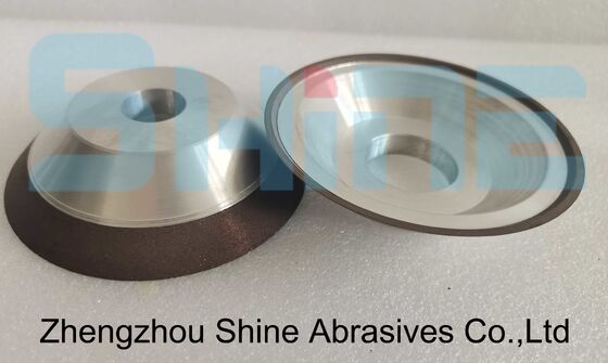 11V9 Resin Bond Diamond Taper Cup Grinding Wheel 100mm Grit 100 For PCD PCBN Inserts