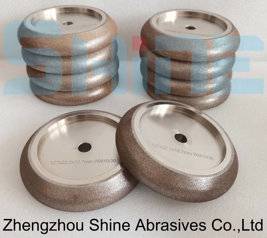 เครื่องเลี้ยวสายพัด 5" 10/30 ° CBN ล้อเลี้ยวสําหรับไม้ Mizer Bandsaw