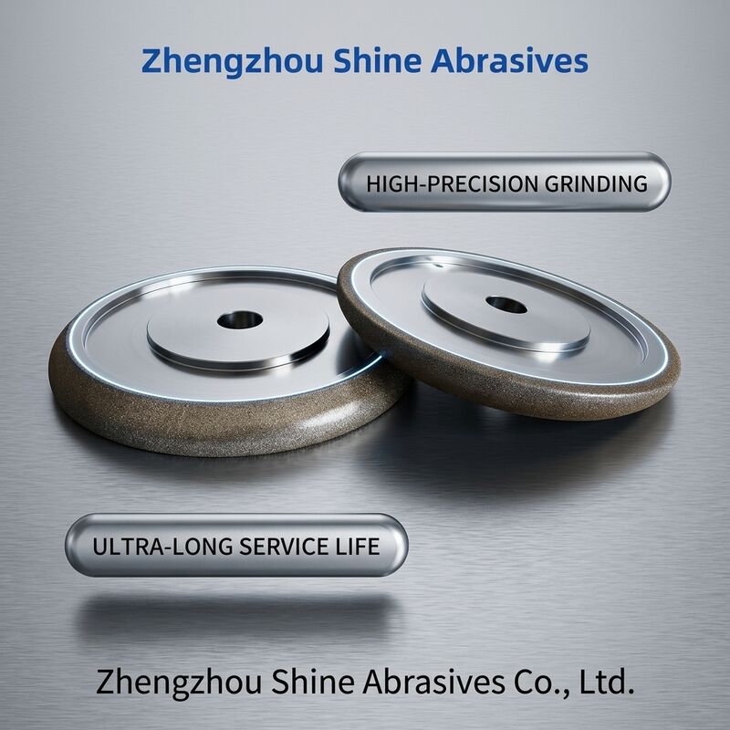 ล้อเจียร CBN ชุบไฟฟ้าขนาด 8 นิ้ว 203 มม. Wm 10/30 สำหรับลับเลื่อยสายพาน