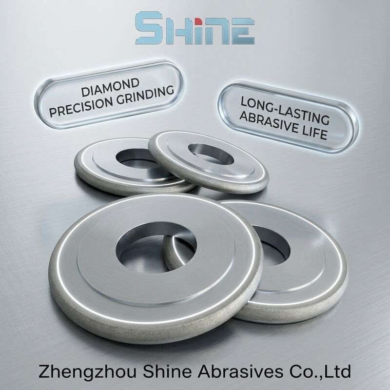 ล้อเจียร CBN ผสมโลหะ 14FF1 สำหรับเหล็กกล้าเครื่องมือ HSS สแตนเลส