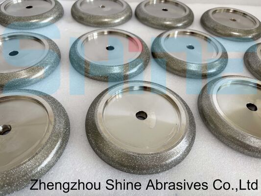 ขนาด 127mm 5 นิ้ว สายไฟฟ้า CBN แบนด์เจาะ sharpening วงล้อ โปรไฟล์ฟันที่กําหนดเองต่อใบวาด